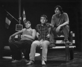 Josh Francis, Ryan Griffith and Tim Hill in “Inspiration Point” 2004 Mainstage by John Garfield Barlow (photo: Stephen Moss)